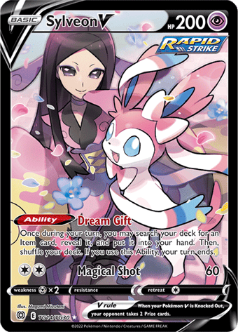 Sylveon V Brilliant Stars Pokemon Card