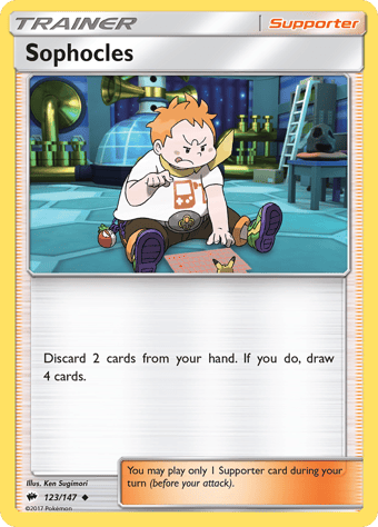 Sophocles Burning Shadows Pokemon Card