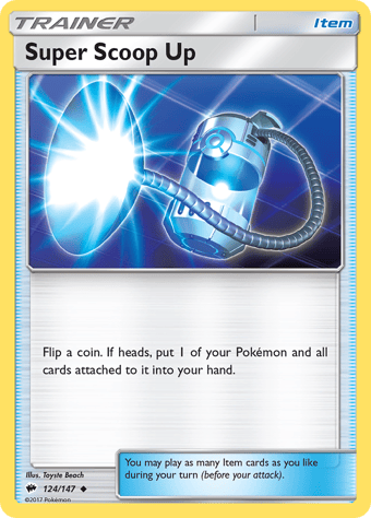 Super Scoop Up Burning Shadows Pokemon Card
