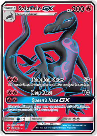 Salazzle-GX Burning Shadows Pokemon Card