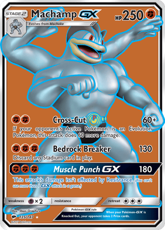 Machamp-GX Burning Shadows Pokemon Card