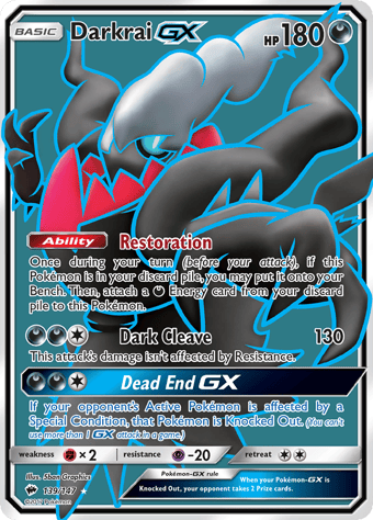 Darkrai-GX Burning Shadows Pokemon Card
