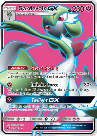 Gardevoir-GX Burning Shadows Pokemon Card