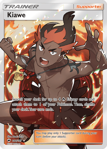 Kiawe Burning Shadows Pokemon Card