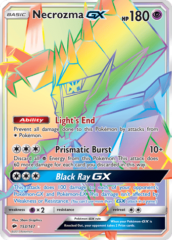 Necrozma-GX Burning Shadows Pokemon Card