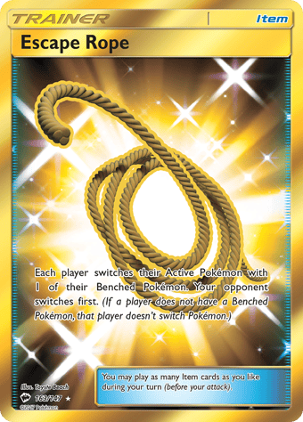 Escape Rope Burning Shadows Pokemon Card