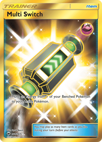Multi Switch Burning Shadows Pokemon Card