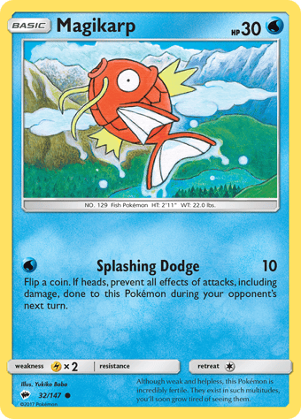 Magikarp Burning Shadows Pokemon Card