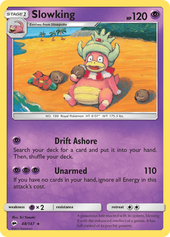 Slowking Burning Shadows Pokemon Card