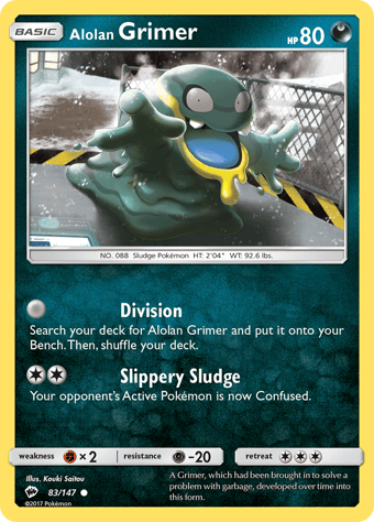 Alolan Grimer Burning Shadows Pokemon Card