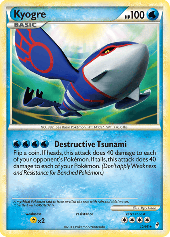 Kyogre Call of Legends Pokemon Card