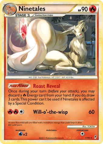 Ninetales Call of Legends Pokemon Card