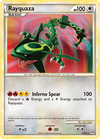 Rayquaza Call of Legends Pokemon Card