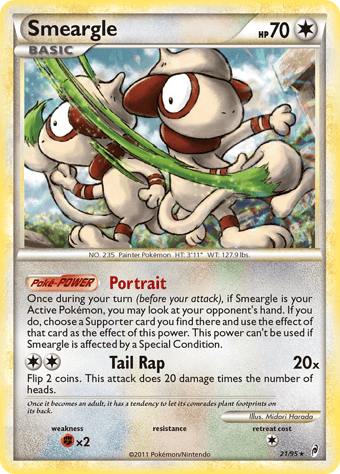 Smeargle Call of Legends Pokemon Card