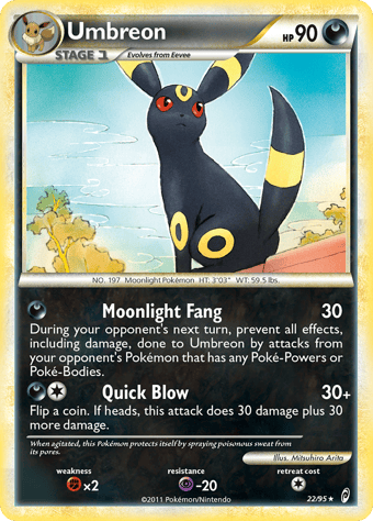 Umbreon Call of Legends Pokemon Card