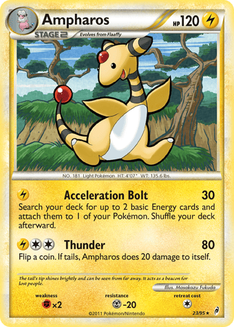 Ampharos Call of Legends Pokemon Card