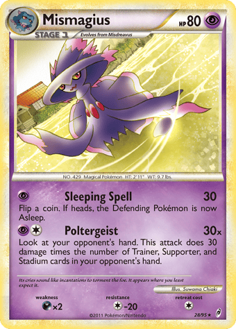 Mismagius Call of Legends Pokemon Card