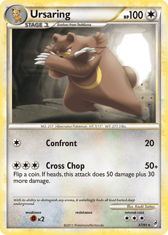Ursaring Call of Legends Pokemon Card