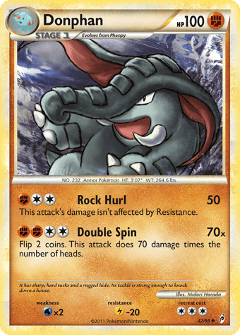 Donphan Call of Legends Pokemon Card