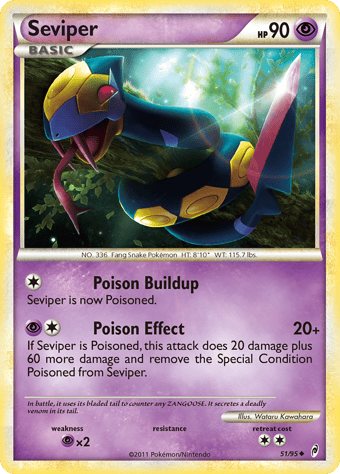 Seviper Call of Legends Pokemon Card