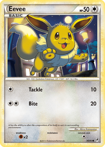 Eevee Call of Legends Pokemon Card