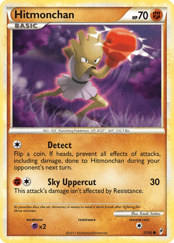 Hitmonchan Call of Legends Pokemon Card