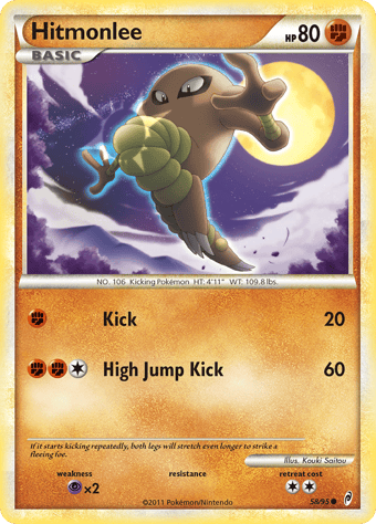Hitmonlee Call of Legends Pokemon Card