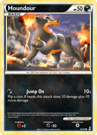 Houndour Call of Legends Pokemon Card
