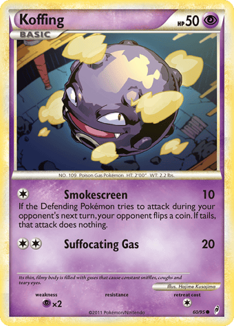 Koffing Call of Legends Pokemon Card