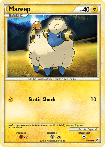 Mareep Call of Legends Pokemon Card