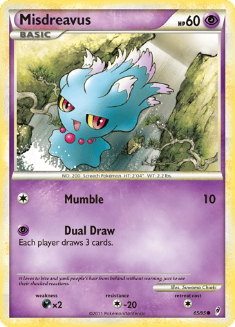 Misdreavus Call of Legends Pokemon Card
