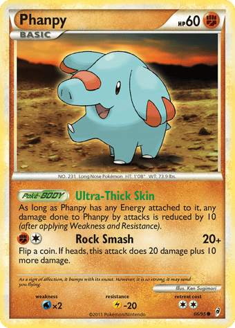 Phanpy Call of Legends Pokemon Card