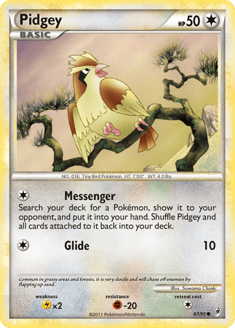 Pidgey Call of Legends Pokemon Card