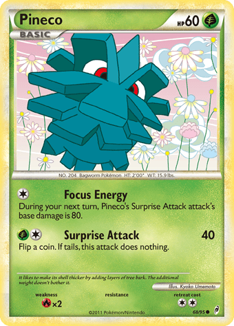 Pineco Call of Legends Pokemon Card