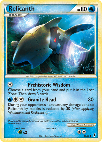 Relicanth Call of Legends Pokemon Card