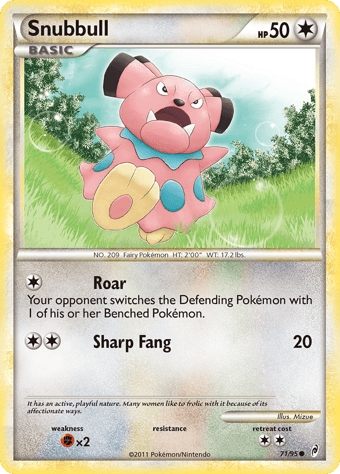 Snubbull Call of Legends Pokemon Card