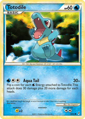 Totodile Call of Legends Pokemon Card