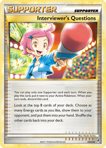 Interviewer's Questions Call of Legends Pokemon Card