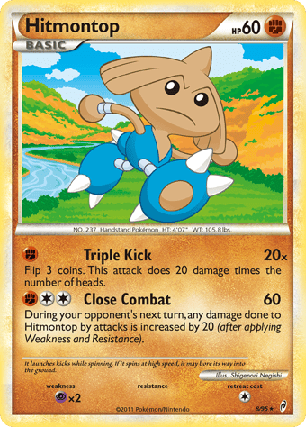 Hitmontop Call of Legends Pokemon Card