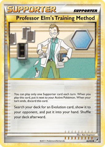 Professor Elm's Training Method Call of Legends Pokemon Card