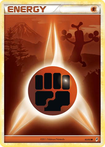 Fighting Energy Call of Legends Pokemon Card