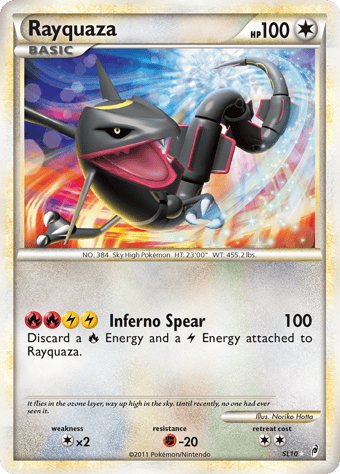 Rayquaza Call of Legends Pokemon Card