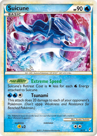 Suicune Call of Legends Pokemon Card