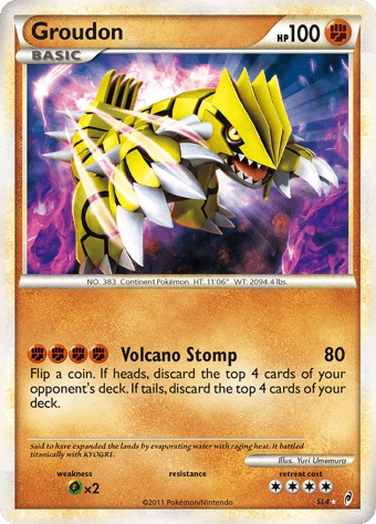 Groudon Call of Legends Pokemon Card