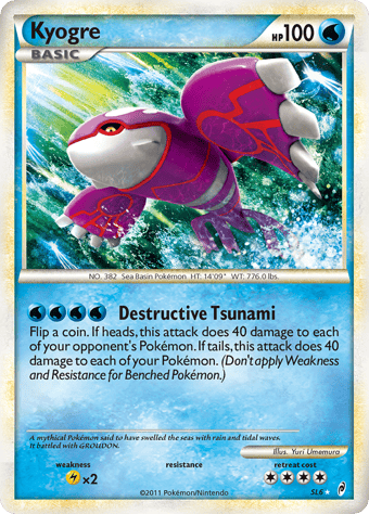 Kyogre Call of Legends Pokemon Card