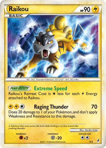 Raikou Call of Legends Pokemon Card