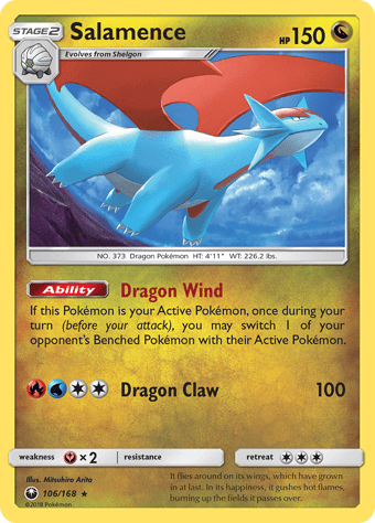 Salamence Celestial Storm Pokemon Card