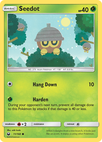 Seedot Celestial Storm Pokemon Card