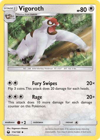 Vigoroth Celestial Storm Pokemon Card