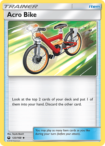 Acro Bike Celestial Storm Pokemon Card